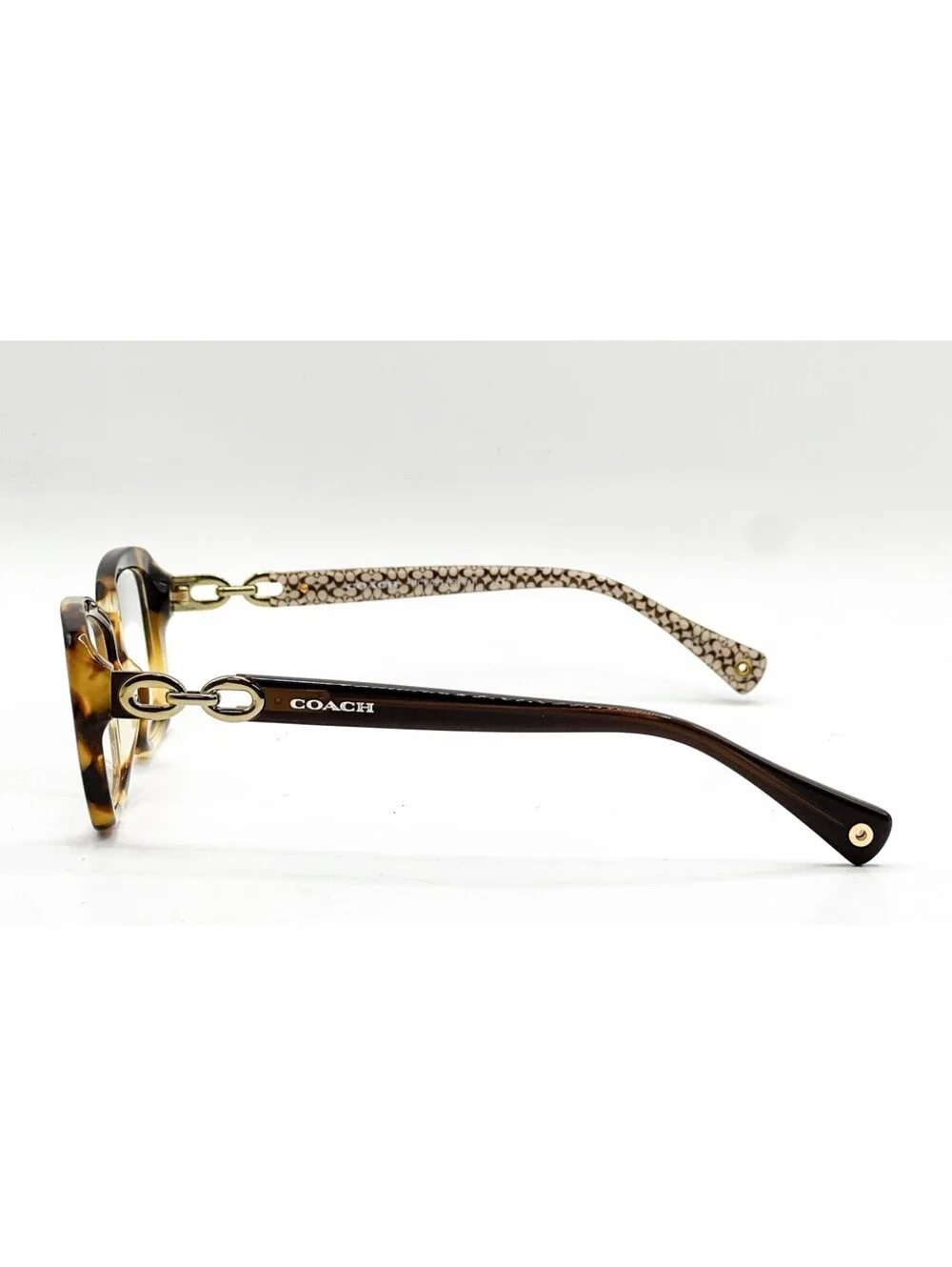 Coach HC 6051 5238 Spotty Tortoise Brown Sand Eyeglass Frames 52-17-135